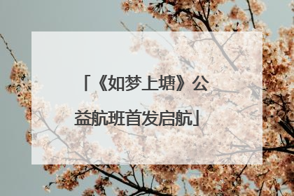 《如梦上塘》公益航班首发启航