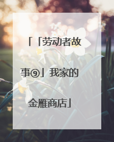 「劳动者故事⑨」我家的金雁商店