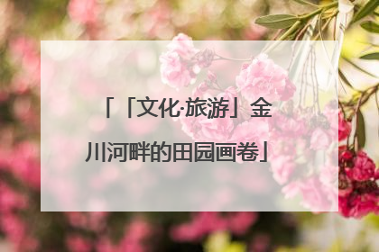 「文化·旅游」金川河畔的田园画卷
