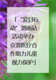“爱目行动”渭南站活动举办 京渭医疗合作助力儿童视力保护