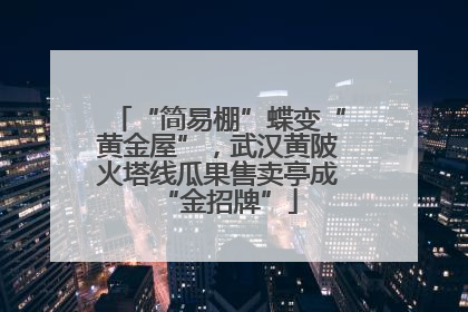 “简易棚”蝶变“黄金屋”，武汉黄陂火塔线瓜果售卖亭成“金招牌”