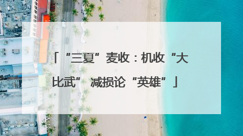 “三夏”麦收：机收“大比武” 减损论“英雄”