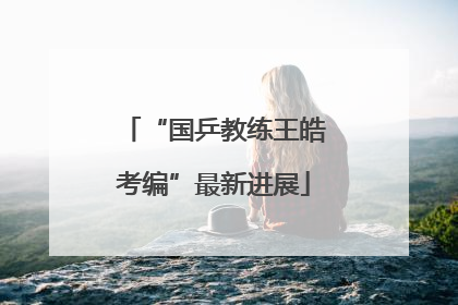 “国乒教练王皓考编”最新进展