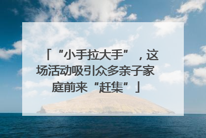 “小手拉大手”，这场活动吸引众多亲子家庭前来“赶集”