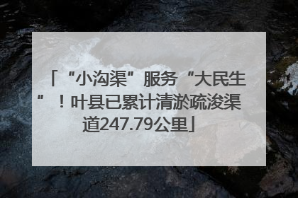 “小沟渠”服务“大民生”！叶县已累计清淤疏浚渠道247.79公里