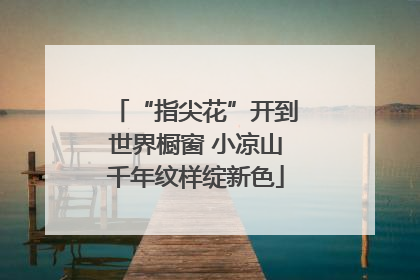 “指尖花”开到世界橱窗 小凉山千年纹样绽新色
