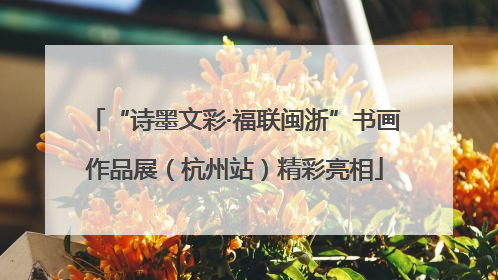 “诗墨文彩·福联闽浙”书画作品展（杭州站）精彩亮相