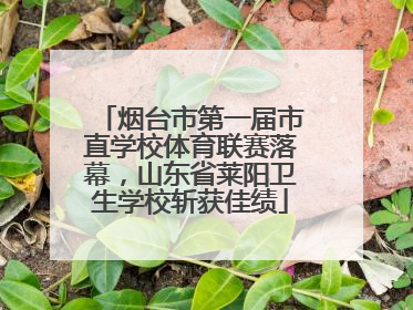 烟台市第一届市直学校体育联赛落幕，山东省莱阳卫生学校斩获佳绩