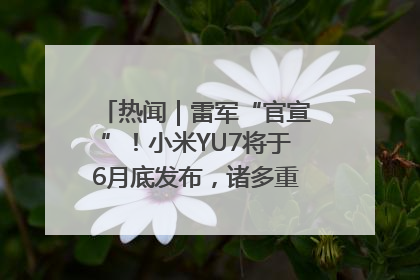 热闻｜雷军“官宣”！小米YU7将于6月底发布，诸多重磅新品一起发布！唯独价格“卖关子”