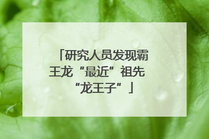 研究人员发现霸王龙“最近”祖先“龙王子”