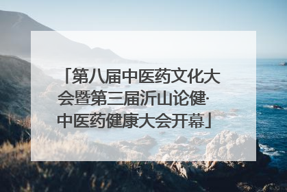 第八届中医药文化大会暨第三届沂山论健·中医药健康大会开幕