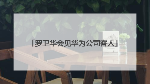 罗卫华会见华为公司客人