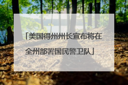 美国得州州长宣布将在全州部署国民警卫队