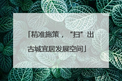 精准施策，“扫”出古城宜居发展空间