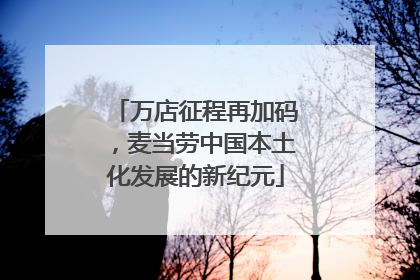 万店征程再加码，麦当劳中国本土化发展的新纪元