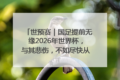 世预赛｜国足提前无缘2026年世界杯，与其悲伤，不如尽快从选帅开始重建