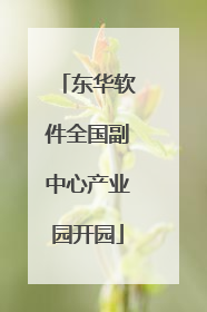 东华软件全国副中心产业园开园