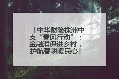 中华财险株洲中支“春风行动”：金融消保进乡村，护航春耕暖民心