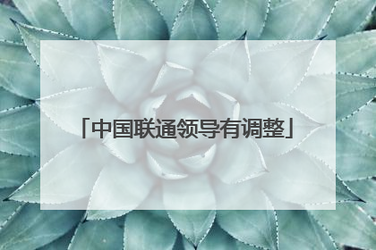 中国联通领导有调整