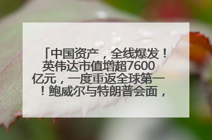 中国资产，全线爆发！英伟达市值增超7600亿元，一度重返全球第一！鲍威尔与特朗普会面，他们聊了什么？