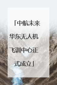 中航未来华东无人机飞训中心正式成立