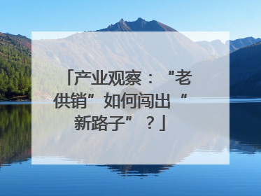 产业观察：“老供销”如何闯出“新路子”？