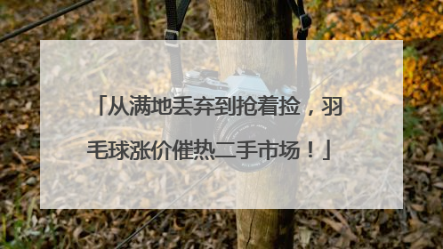 从满地丢弃到抢着捡，羽毛球涨价催热二手市场！