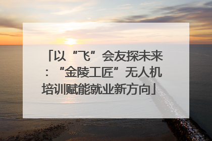 以“飞”会友探未来：“金陵工匠”无人机培训赋能就业新方向