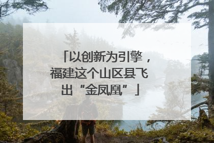 以创新为引擎，福建这个山区县飞出“金凤凰”