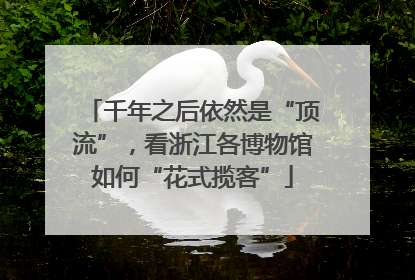 千年之后依然是“顶流”，看浙江各博物馆如何“花式揽客”