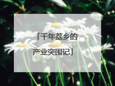 千年荔乡的产业突围记