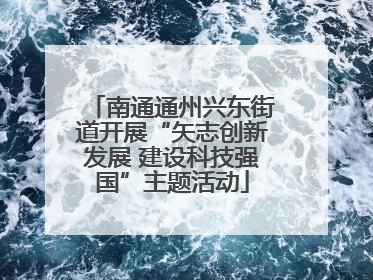 南通通州兴东街道开展“矢志创新发展 建设科技强国”主题活动