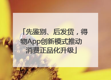 先鉴别、后发货，得物App创新模式推动消费正品化升级