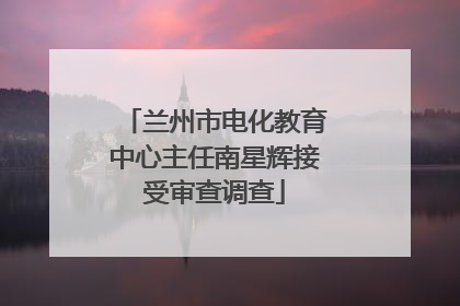 兰州市电化教育中心主任南星辉接受审查调查