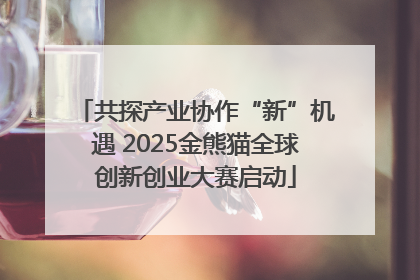 共探产业协作“新”机遇 2025金熊猫全球创新创业大赛启动