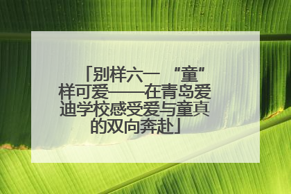别样六一 “童”样可爱——在青岛爱迪学校感受爱与童真的双向奔赴