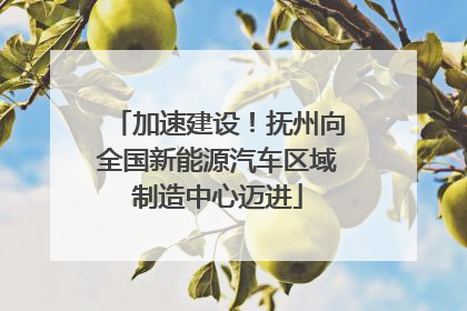 加速建设！抚州向全国新能源汽车区域制造中心迈进