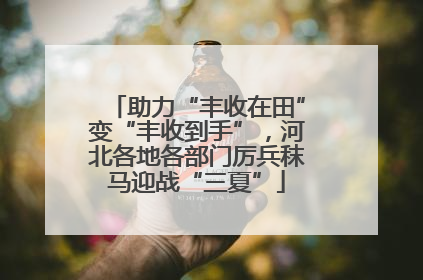 助力“丰收在田”变“丰收到手”，河北各地各部门厉兵秣马迎战“三夏”