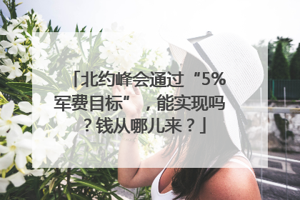北约峰会通过“5%军费目标”，能实现吗？钱从哪儿来？
