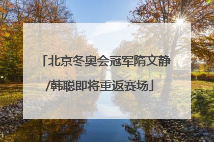 北京冬奥会冠军隋文静/韩聪即将重返赛场