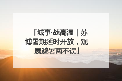 城事·战高温｜苏博暑期延时开放，观展避暑两不误