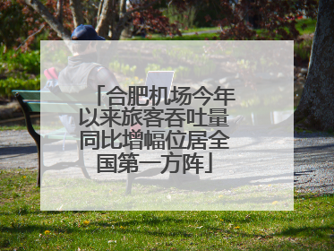 合肥机场今年以来旅客吞吐量同比增幅位居全国第一方阵