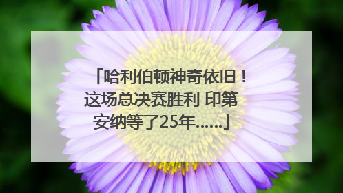 哈利伯顿神奇依旧！这场总决赛胜利 印第安纳等了25年……