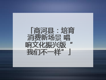 商河县：培育消费新场景 唱响文化振兴版“我们不一样”