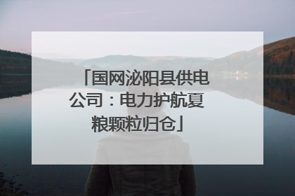 国网泌阳县供电公司：电力护航夏粮颗粒归仓