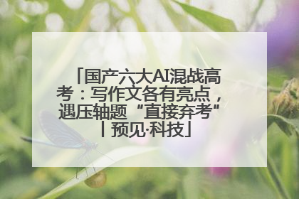 国产六大AI混战高考：写作文各有亮点，遇压轴题“直接弃考”丨预见·科技