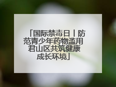 国际禁毒日丨防范青少年药物滥用 君山区共筑健康成长环境