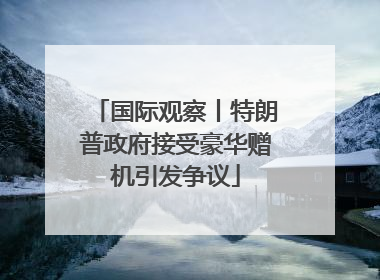 国际观察丨特朗普政府接受豪华赠机引发争议