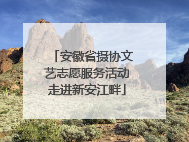 安徽省摄协文艺志愿服务活动走进新安江畔