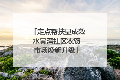 定点帮扶显成效 水景湾社区农贸市场焕新升级